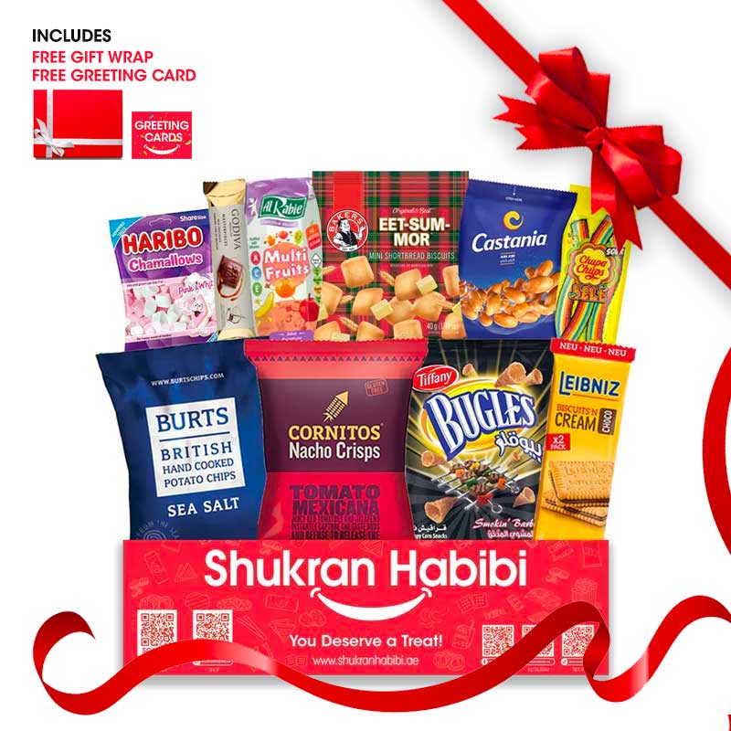 10 Pcs Shukran Habibi Snack Box