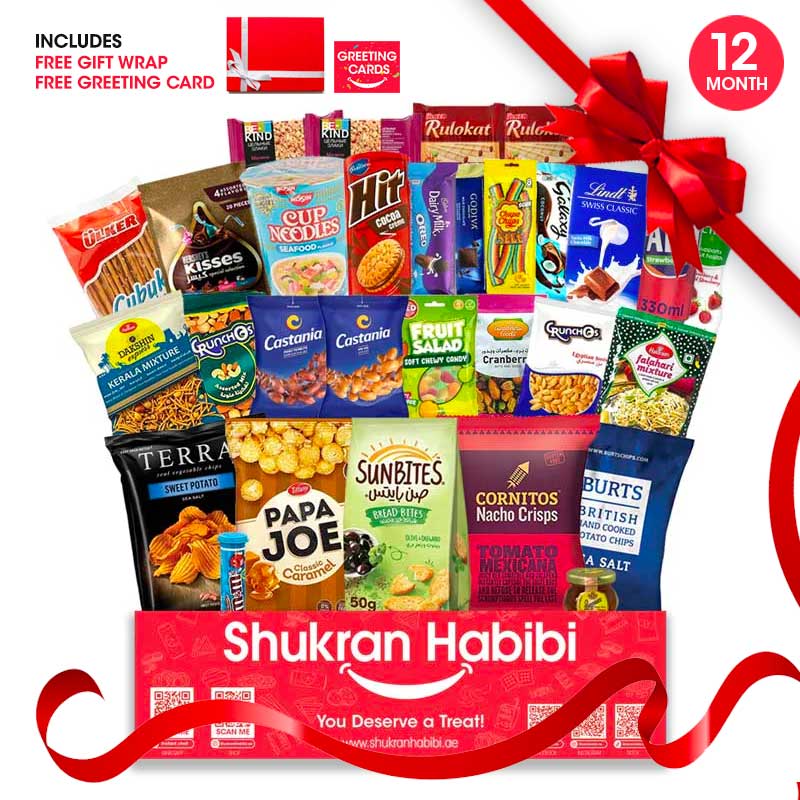 30 Pcs Shukran Habibi Snack Box for 12 month