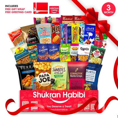 30 Pcs Shukran Habibi Snack Box for 3 month