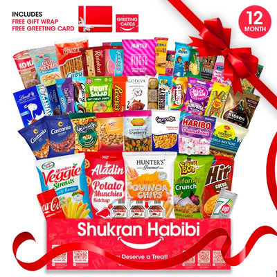 50 Pcs Shukran Habibi Snack Box for 12 month