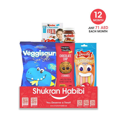 5 Pcs Shukran Habibi Snack Box for 12 month