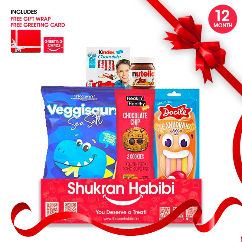 5 Pcs Shukran Habibi Snack Box for 12 month