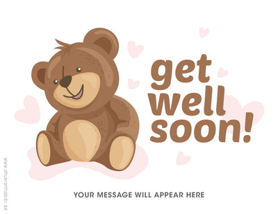 Get Well Soon Card - Add on Item