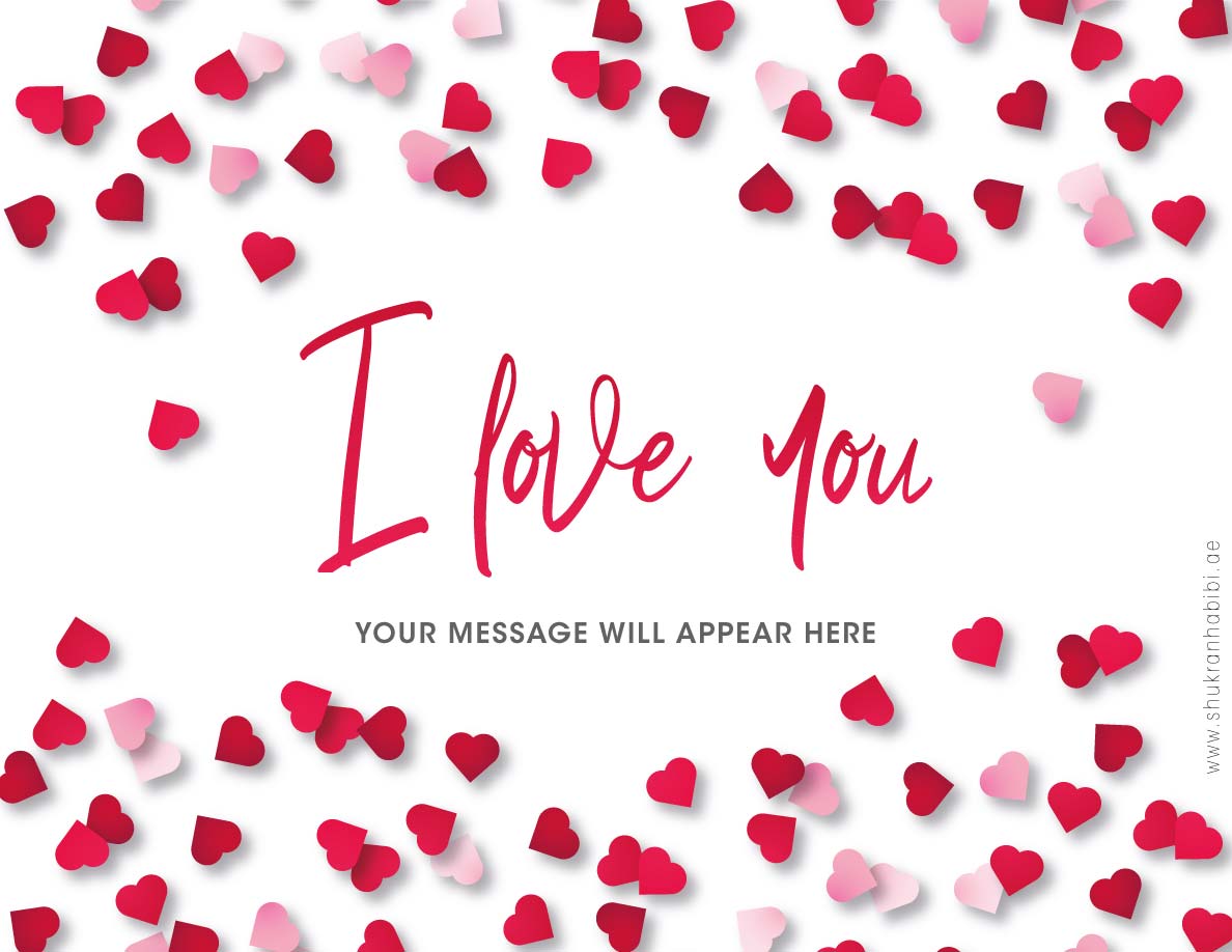 I Love You Card - Add on Item