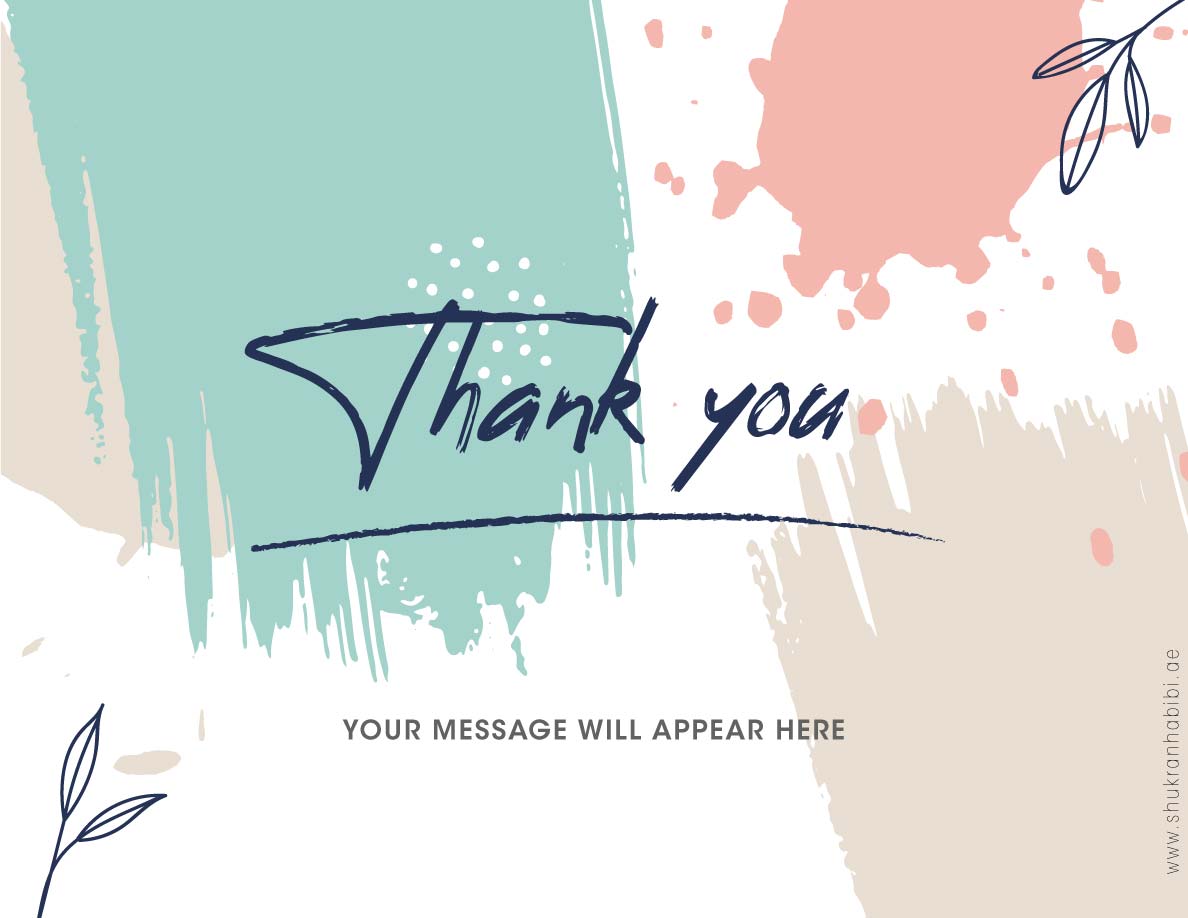 Thank you Card - Add on Item