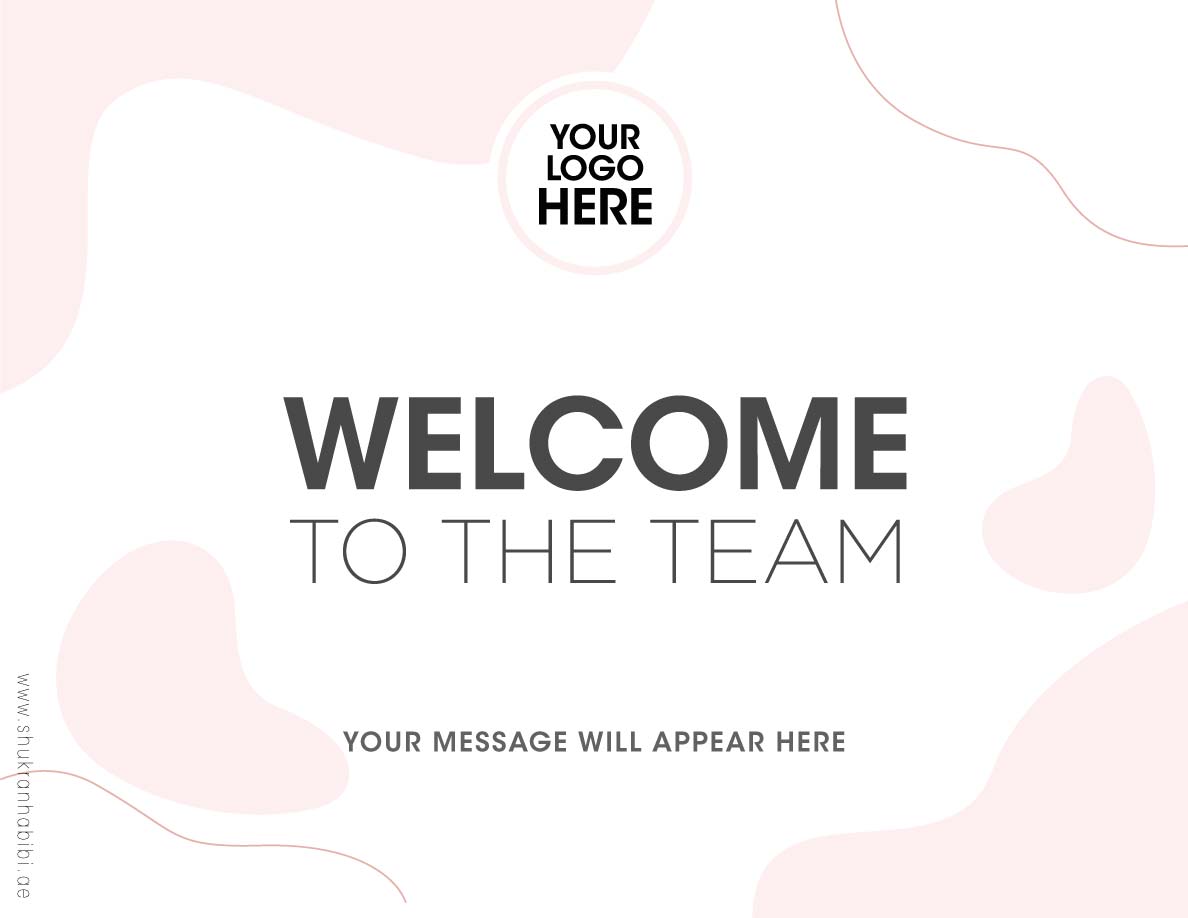 Employee Welcome Card - Corporate Add on Item